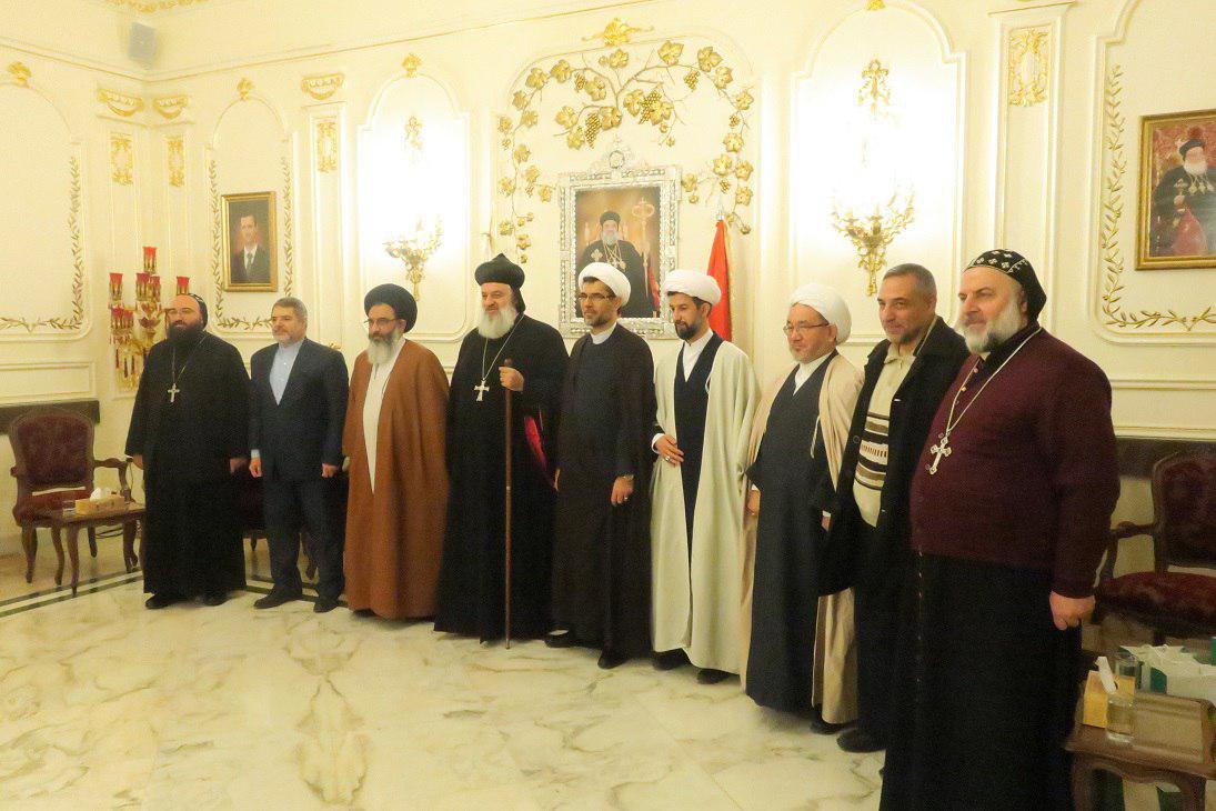 دیدار نماینده رهبری در سوریه با رئیس عالی کلیسای مسیحی ارتدوکس