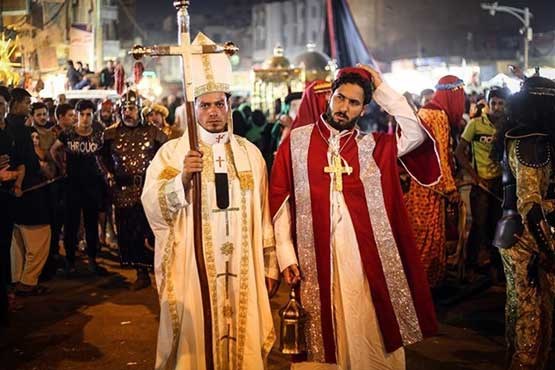 زائران مسیحی در راهپیمایی اربعین حسینی