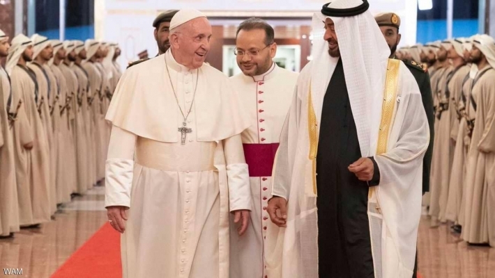 پاپ فرانسیس برای دیداری تاریخی وارد امارات متحده عربی شد