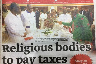 توافق رهبران مذهبی غنا با دولت در پرداخت مالیات