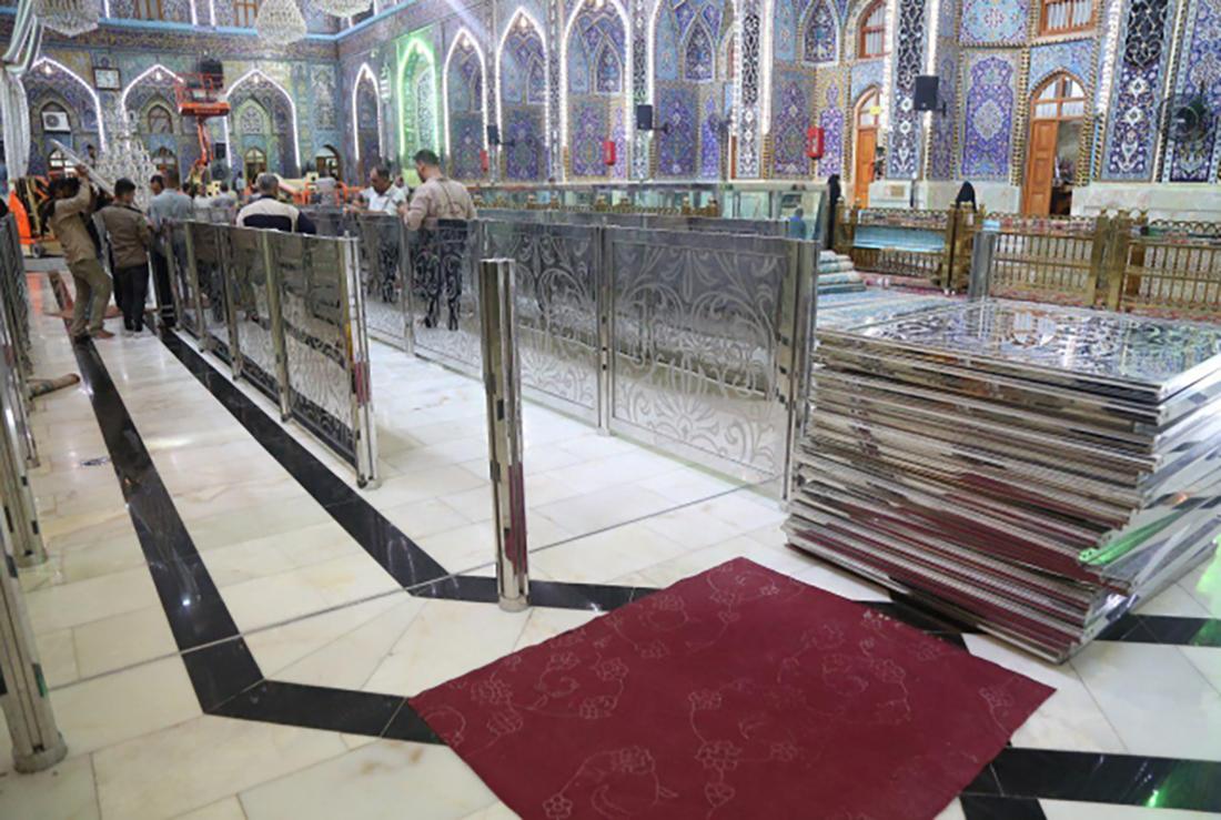 فی مرقد الامام الحسین.. استعدادت مکثفه لاستقبال زیاره عرفه ومساحات واسعه لاحتضان الزائرین (صور)