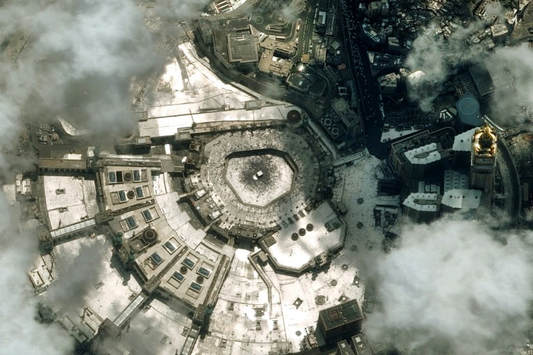 تصویر ماهواره‌ای از مکه