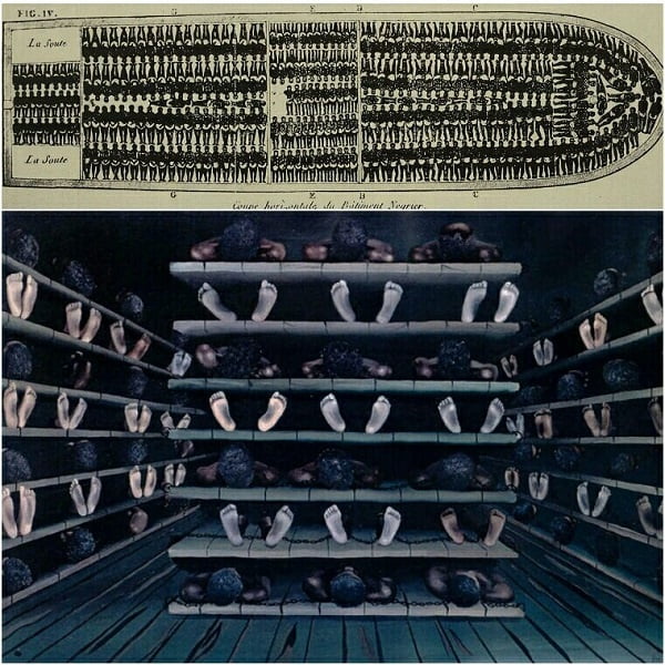 کشتی مخصوص حمل بردگان از آفریقا به اروپا و آمریکا