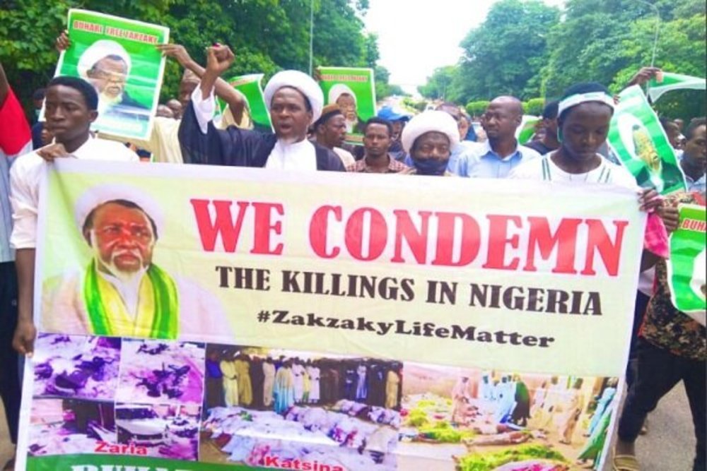 تظاهرات اعتراض‌آمیزی در نیجریه برای آزادی شیخ زکزاکی