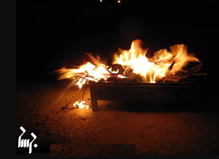 آیین آتش بام در روستای شریف آباد یزد