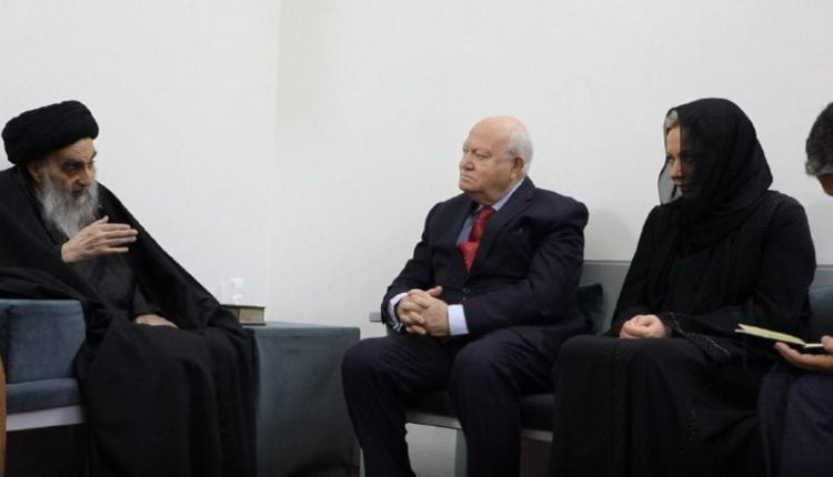 آیتالله سیستانی در دیدار با دبیر کل سازمان ملل متحد