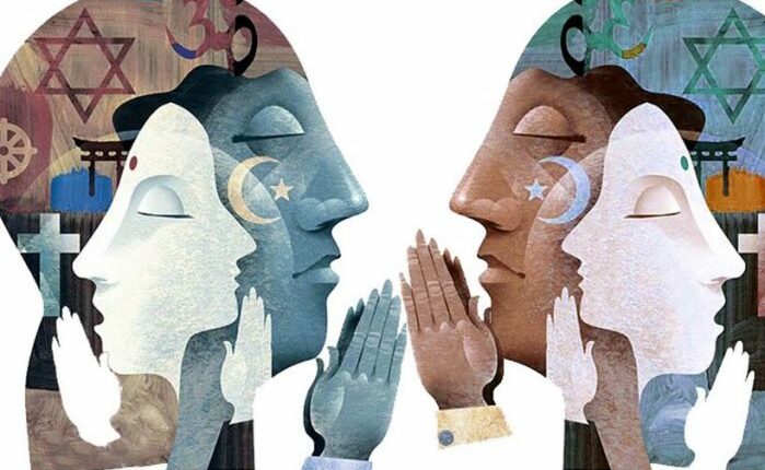 نقشه ادیان بزرگ جهان